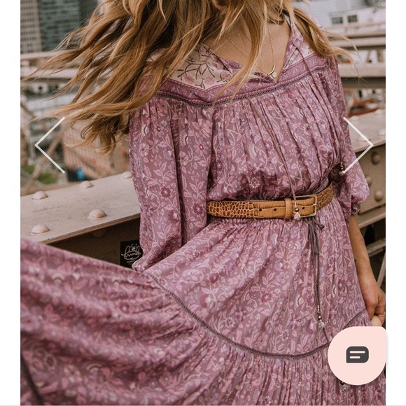 SPELL Dahlia Gown in Mulberry (Pre-Owned) Size Small Rare - Picture 7 of 13